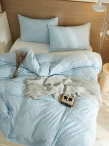 Tufted Star Duvet Cover Set Without Filler - Blue - View 1