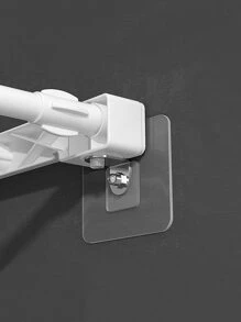 2pcs Clear Shelf Bracket, Punch Free Cabinet Board Holder For Home Room Decor Home Decor Fall Decor Bedroom Decor - Clear - View 2