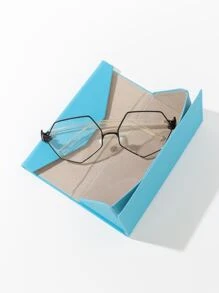 Bolsa para gafas unicolor - Azul - Ver 3