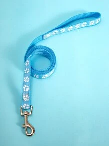 1pc Paw Print Pet Leash - Baby Blue - View 1