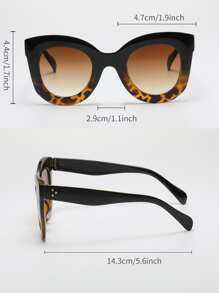 猫眼时尚眼镜，派对、装扮和礼物的完美之选，波西米亚风時尚眼鏡，沙滩配饰，女士沙滩配饰，夏季海滩度假、户外活动、旅行眼镜 - 漸層 - 查看 5