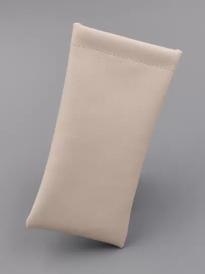 1st unisex mjukt korsmönster läderglasögonväska Fodral Enfärgad Vattentät glasögonglasögon solglasögonpåse förvaringsväskor Glasögontillbehör Glasögontillbehör för kvinnor