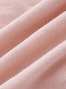 SHEIN MOD 一字肩前扭結胸部褶皺T恤 - 淺粉色 - 查看 8