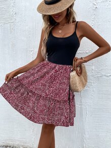 SHEIN LUNE Allover Print Cami Dress - Multicolor - View 3