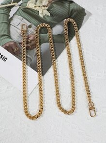 Minimalist Chain Bag Strap - Gold - View 1