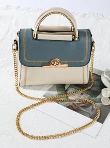 Minimalist Chain Bag Strap - Gold - View 4