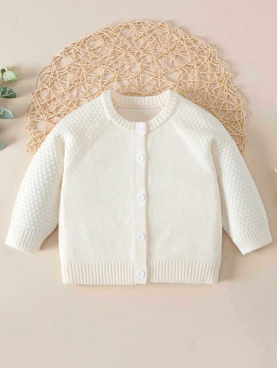 Chaqueta De Manga Raglán Para Bebé Niña - Beis - Ver 1