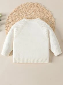 Chaqueta De Manga Raglán Para Bebé Niña - Beis - Ver 2