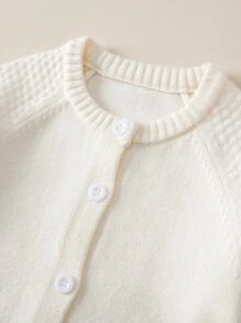 Chaqueta De Manga Raglán Para Bebé Niña - Beis - Ver 4