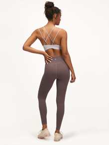 GLOWMODE 26" FeatherFit™ Lace-Up Waist Leggings - Mauve Purple - View 6