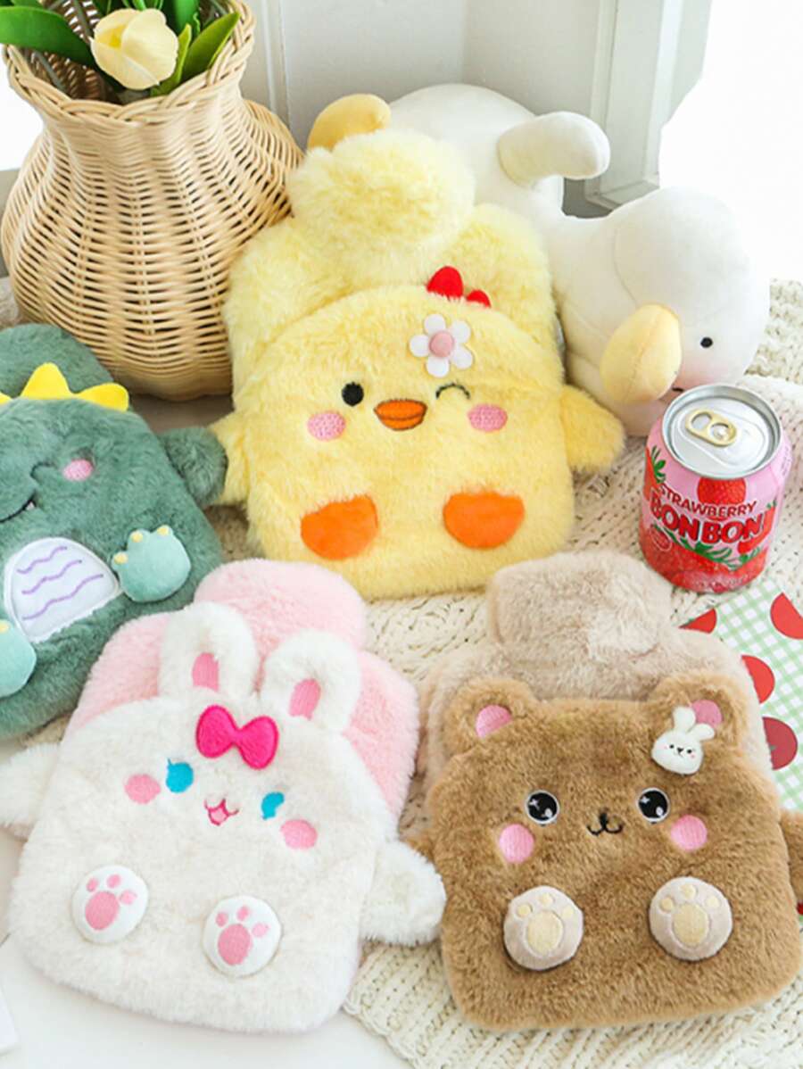 1PC 400Ml Hoạt Hình Sang Trọng Túi Đựng Nước Nóng, Thiết Kế Hoạt Hình Dễ Thương Tay Ấm Áp - Nhiều màu - Xem 1