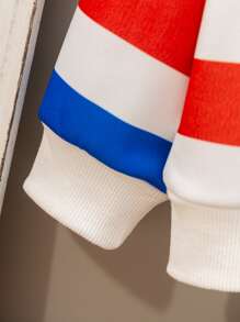 Toddler Boys Block Striped Sweatshirt - Multicolor - View 3