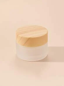 1 件 15 克玻璃罐护肤眼霜罐可再填充瓶化妆品容器带木纹盖，客厅家居卧室浴室家居装饰，旅行用品，婚礼，派对，生日，送给男士妈妈爸爸朋友的礼物，新年，配饰，有趣的礼物 - 杏色 - 查看 1