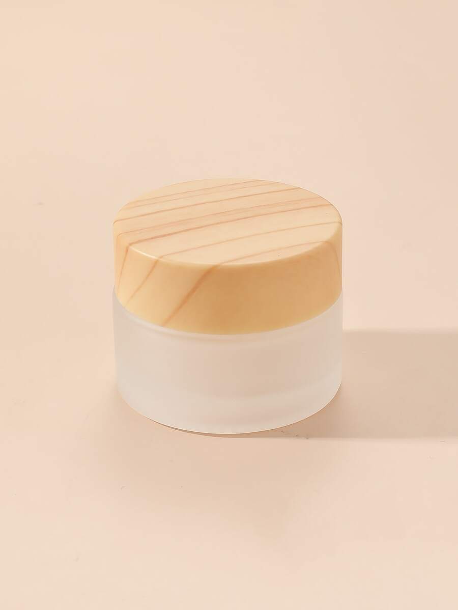 1 件 15 克玻璃罐护肤眼霜罐可再填充瓶化妆品容器带木纹盖，客厅家居卧室浴室家居装饰，旅行用品，婚礼，派对，生日，送给男士妈妈爸爸朋友的礼物，新年，配饰，有趣的礼物 - 杏色 - 查看 1