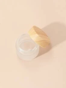 1 件 15 克玻璃罐护肤眼霜罐可再填充瓶化妆品容器带木纹盖，客厅家居卧室浴室家居装饰，旅行用品，婚礼，派对，生日，送给男士妈妈爸爸朋友的礼物，新年，配饰，有趣的礼物 - 杏色 - 查看 5