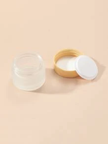 1 件 15 克玻璃罐护肤眼霜罐可再填充瓶化妆品容器带木纹盖，客厅家居卧室浴室家居装饰，旅行用品，婚礼，派对，生日，送给男士妈妈爸爸朋友的礼物，新年，配饰，有趣的礼物 - 杏色 - 查看 6