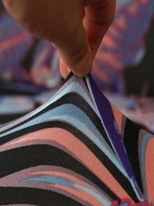 1pc Tropical Print Stretchy Sofa Slipcover - Multicolor - View 2