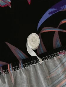 1pc Tropical Print Stretchy Sofa Slipcover - Multicolor - View 3