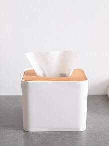 1入組素色紙巾盒 - 白色 - 查看 7