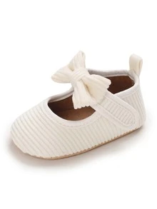 Baby Bow Decor Mary Jane Flats - White - View 3
