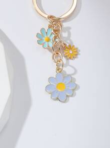 Daisy Charm Keychain - Multicolor - View 4