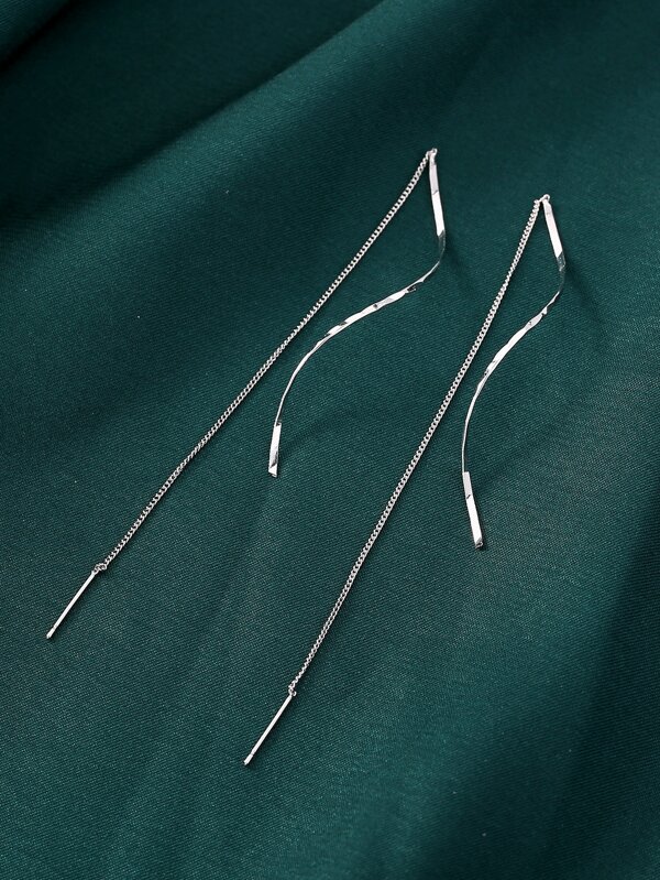 Minimalist Threader Earrings SHEIN USA