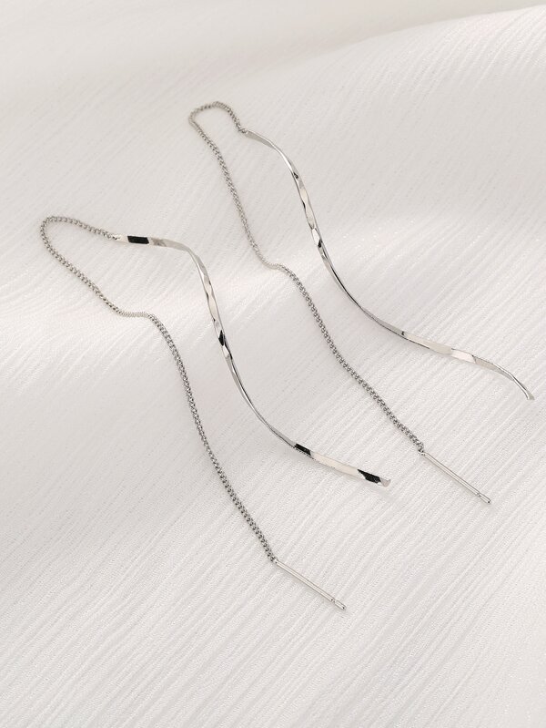 Minimalist Threader Earrings SHEIN USA