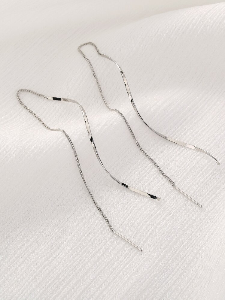 Nooxian 極簡風格耳綫 - 銀色 - 查看 4