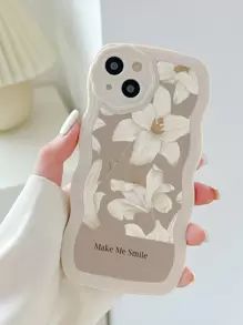 1 件 Tpu 皮革百合花手機殼相容於 Iphone 11 12 13 14 - 彩色 - 查看 1