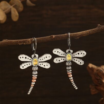 Dragonfly Drop Earrings
