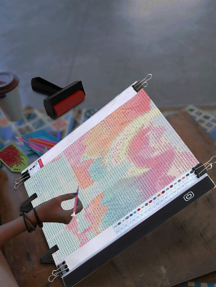 Tranh phong cảnh Tự làm kim cương không khung - Nhiều màu - Xem 2