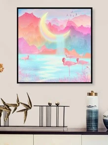 Tranh phong cảnh Tự làm kim cương không khung - Nhiều màu - Xem 3