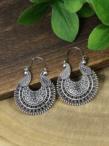 TopHanqi 6pairs Hollow Out Hoop Earrings