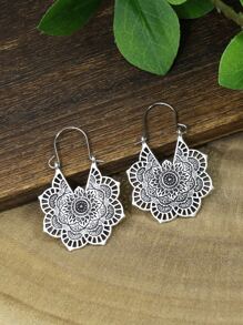 TopHanqi 6pairs Hollow Out Hoop Earrings