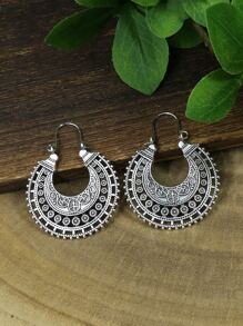TopHanqi 6pairs Hollow Out Hoop Earrings