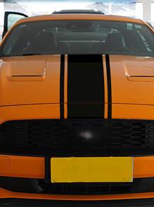 Car Hood Sticker, Personalized Hood Decal, Humorous Car Accessories For Men, Vehicle Video Game Sticker, Gag Gift For Car Enthusiasts, Christmas Decoration, Car Mirror & Bumper Decor Sticker & Decal, Cute Waterproof DIY Decor, Car Scratch Protection Film Glass Decal - Black - View 2