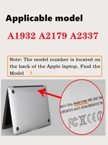 1sheet Soft Screen Film Compatible With Macbook A1932/2179/2337 - Clear - View 6