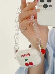 櫻桃圖案耳機殼適用於Airpods - 無色 - 查看 4