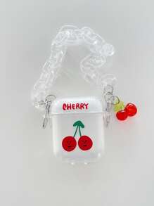 櫻桃圖案耳機殼適用於Airpods - 無色 - 查看 6