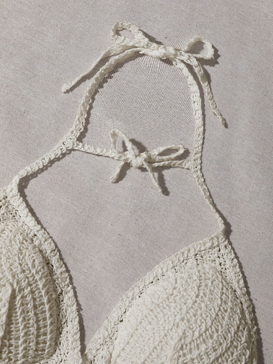 SHEIN Swim BohoFeel Plain Halter Tankini Top SHEIN South Africa