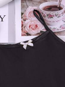 Girls 3pcs Galaxy Print Bow Front PJ Set - Multicolor - View 4