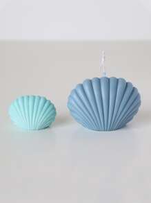 1pc Shell Design DIY Silicone Mold, White Silicone Candle Mold For DIY - White - View 4