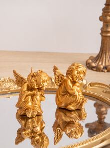 1pc Thiên Thần Thiết Kế Trang Trí Thủ Công - Vàng - Xem 2