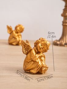 1pc Thiên Thần Thiết Kế Trang Trí Thủ Công - Vàng - Xem 5