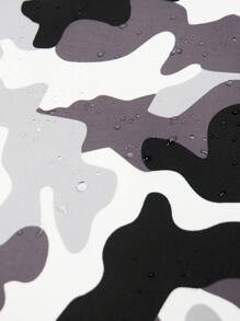 女孩迷彩和字母圖案連帽夾克 - 彩色 - 查看 4