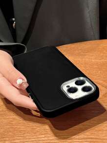 Solid Phone Case - Black - View 3