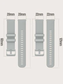 Dây đeo silicon phổ thông - Xám - Xem 7