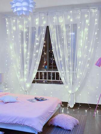 1入組112/160LED 1.5/2m燈簾