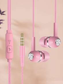 Auriculares con cable universal de 3.5 mm tipo Crystal Line, de alta definición de audio, diseño libre de enredos, cómodos, compatibles con teléfonos inteligentes, computadoras, reproductores de MP3, apariencia clásica y de moda
