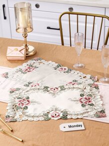1入組花卉刺繡餐墊 - 彩色 - 查看 1
